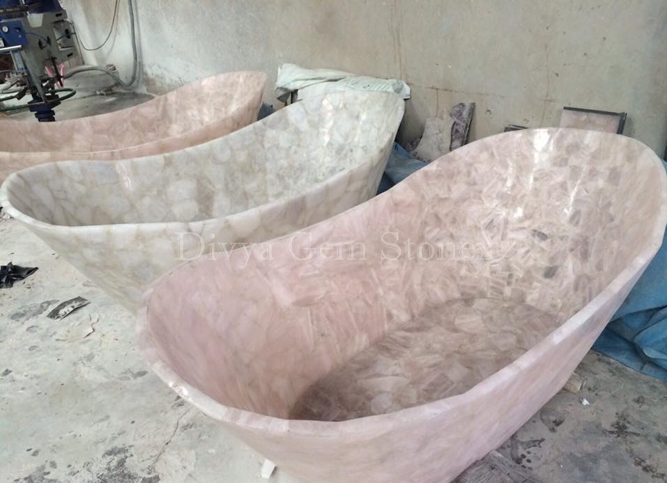 Gemstone Bathtubs Divya Gem Stonex, Rose Quartz Bathtub Cost