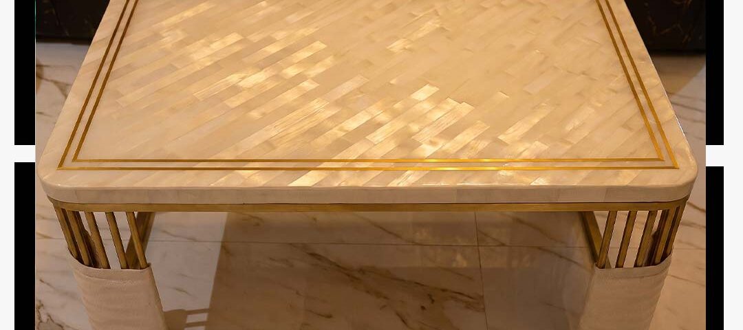 selenite dining table top