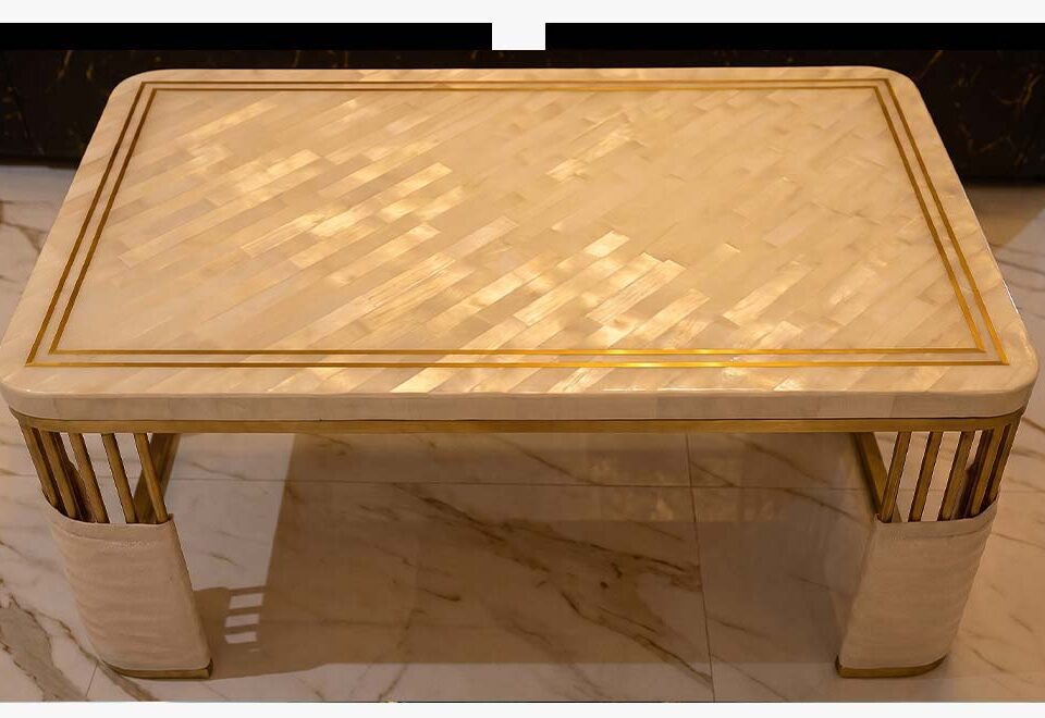 selenite dining table top